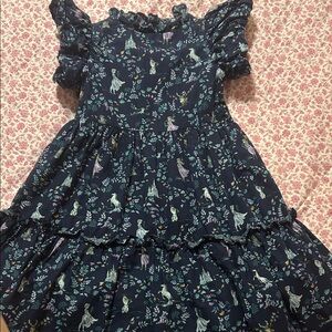 Floral Ruffle Sleeve Dress